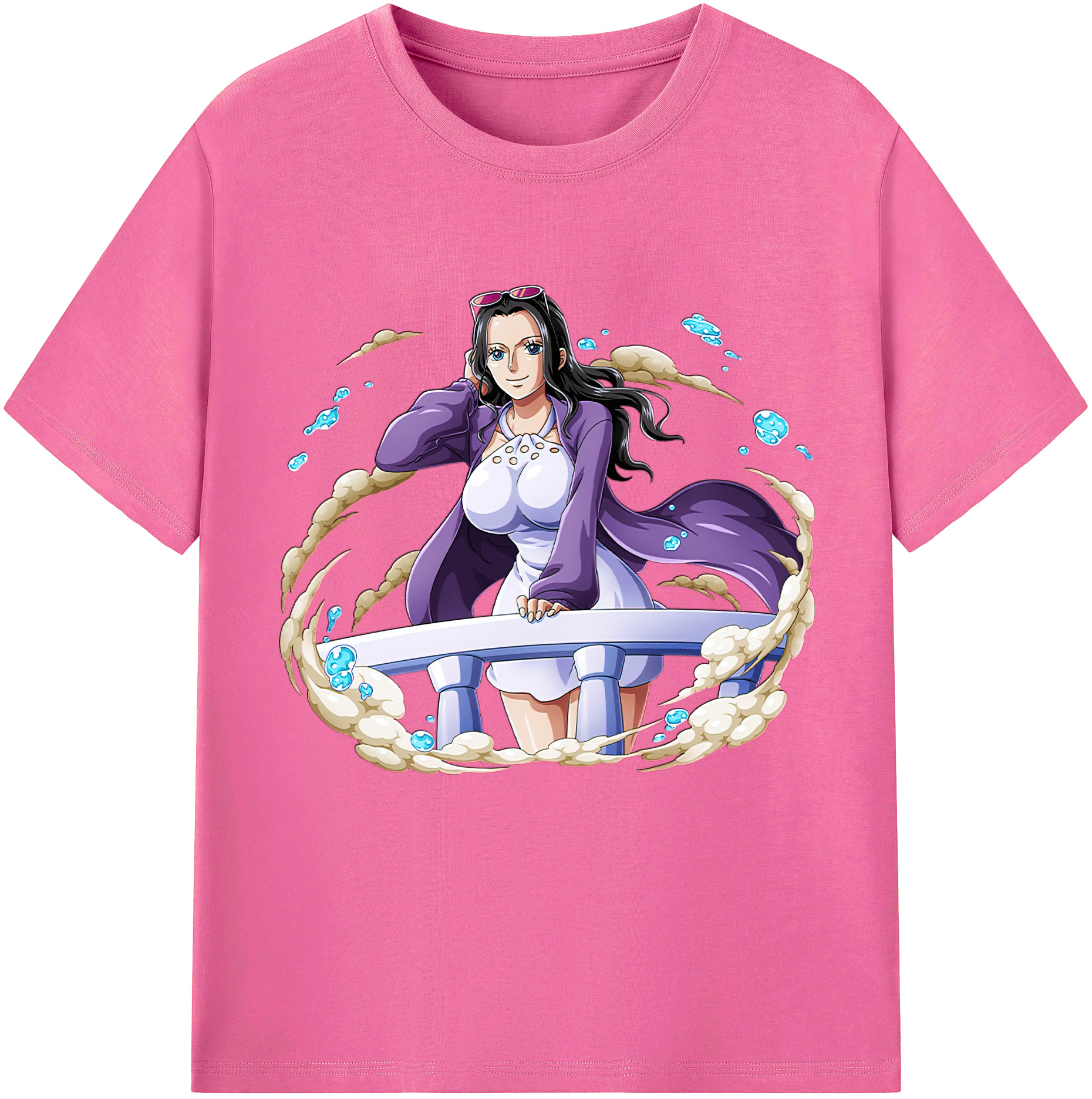 ワンピース ニコ・ロビン ONE PIECE Nico Robin レディースカジュアルプリントTシャツ（綿100％）